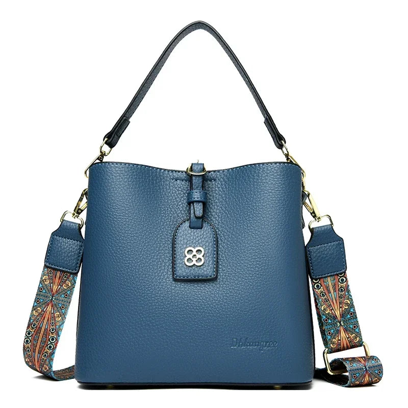 Sac à Main de Luxe en Cuir Multifonctionnel pour Femme, Sacoche à 3 Couches, de Bonne Qualité, de Styliste