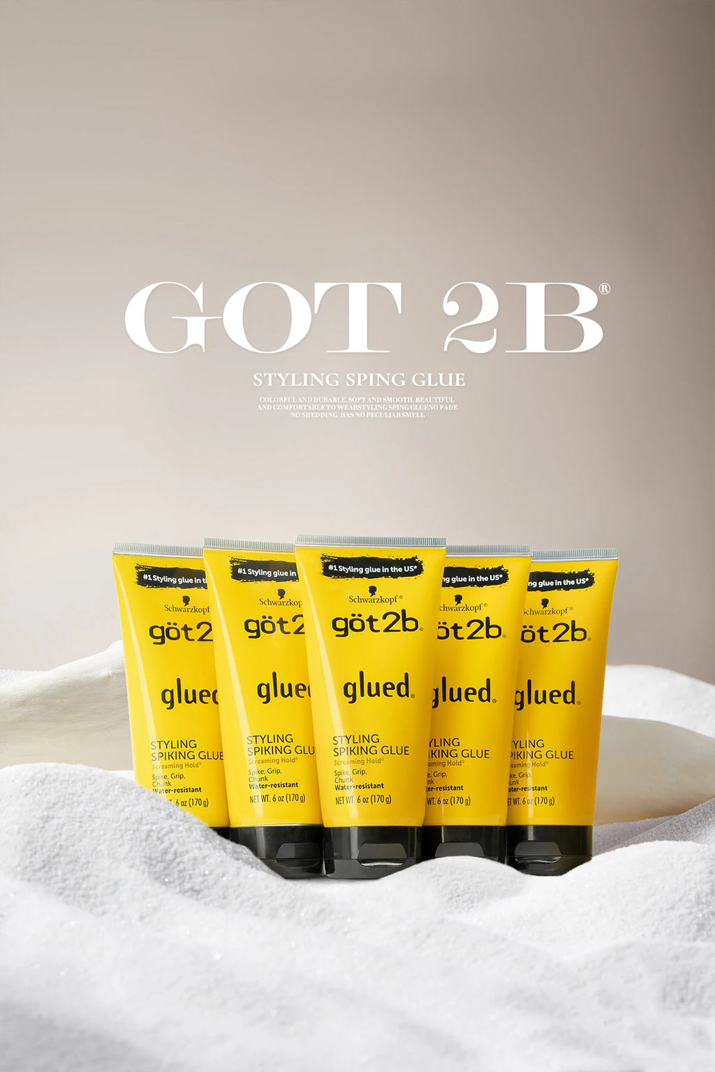 Got 2b – Gel pour cheveux, 170g, 35g, spray pour perruques, livraison gratuite