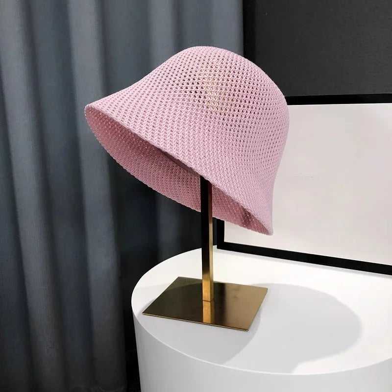 Chapeau de soleil respirant pour femme, casquette ander, mince, creux, extérieur, plage, été, E27