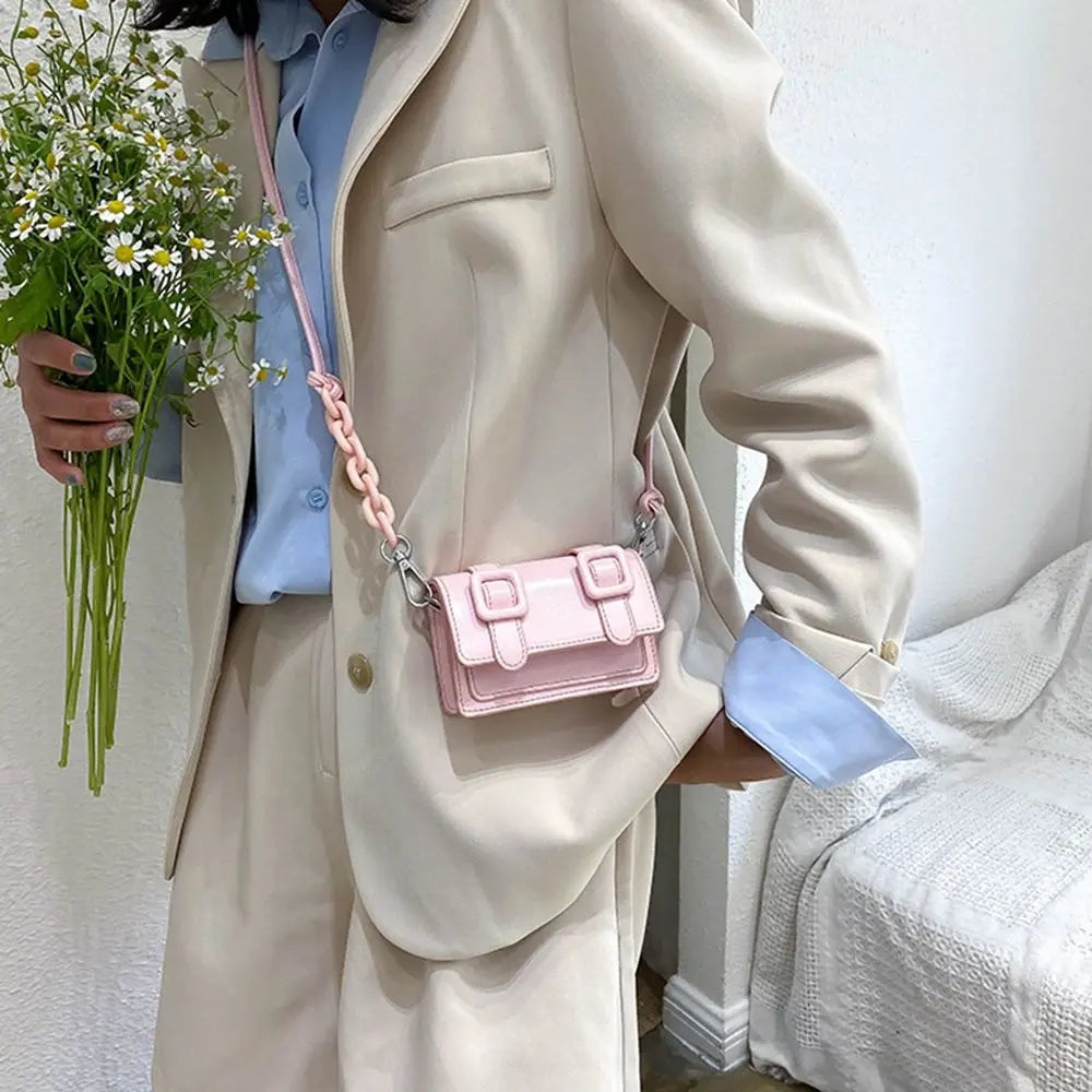 Mini petits sacs messager pour femmes fille chaîne sac à main en cuir PU sac à main dames fille sacs à bandoulière concepteur 2022 été jaune