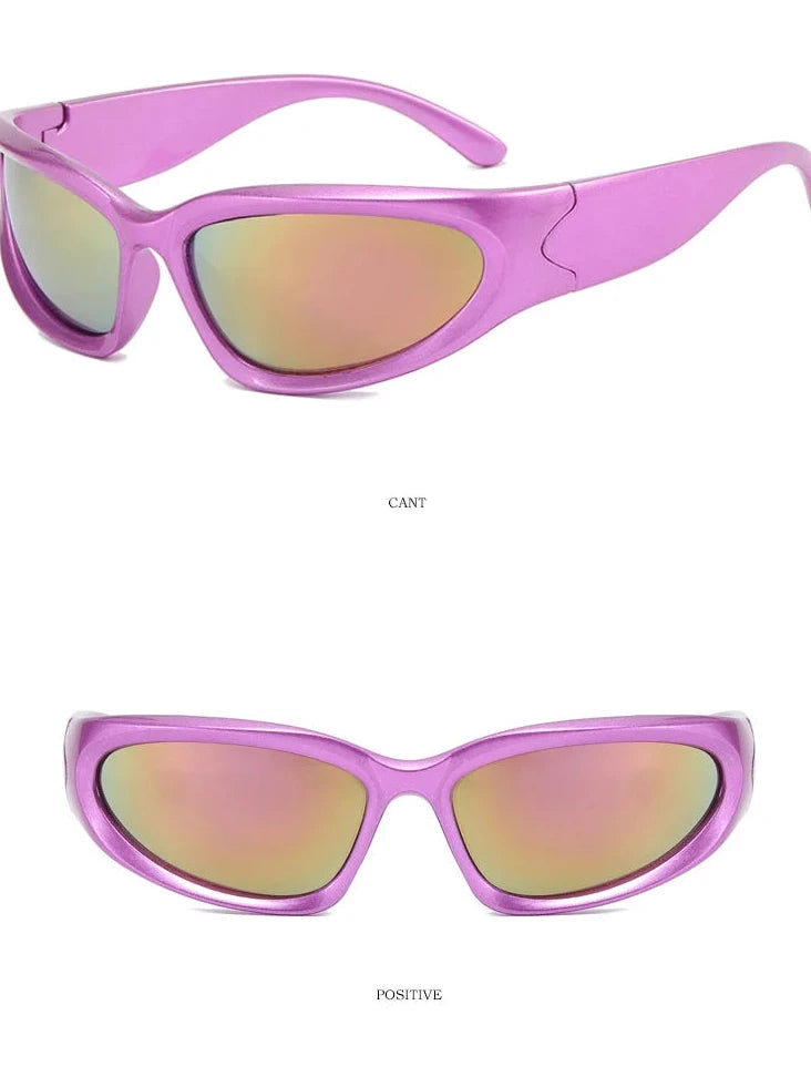Lunettes de soleil carrées vintage pour femmes, lunettes de soleil de créateur de marque, nuances féminines, miroir rétro punk, petit cadre