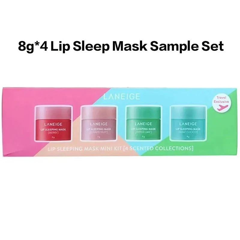 Baume à lèvres Laneige effet gloss saveur cannelle, fraise, chocolat et beignets, léger, hydratant, nourrissant et réparateur