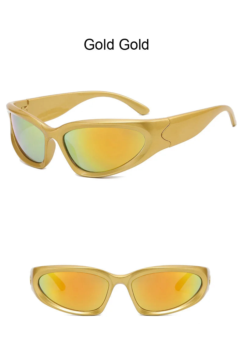 Lunettes de soleil carrées vintage pour femmes, lunettes de soleil de créateur de marque, nuances féminines, miroir rétro punk, petit cadre