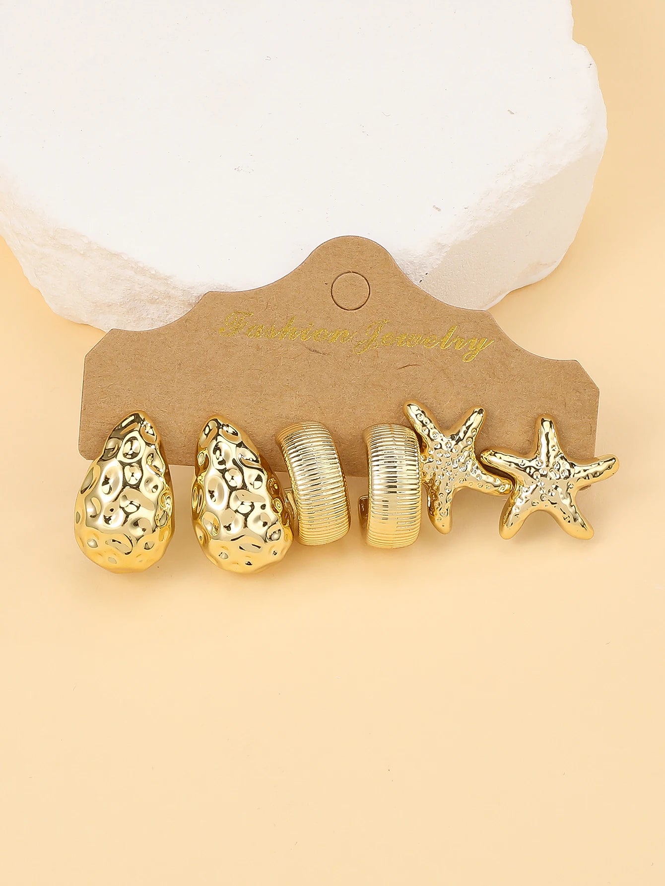 🌊 Collection Boucles d’Oreilles Été Luxe – Étoile de Mer, Coquillage & Design Minimaliste