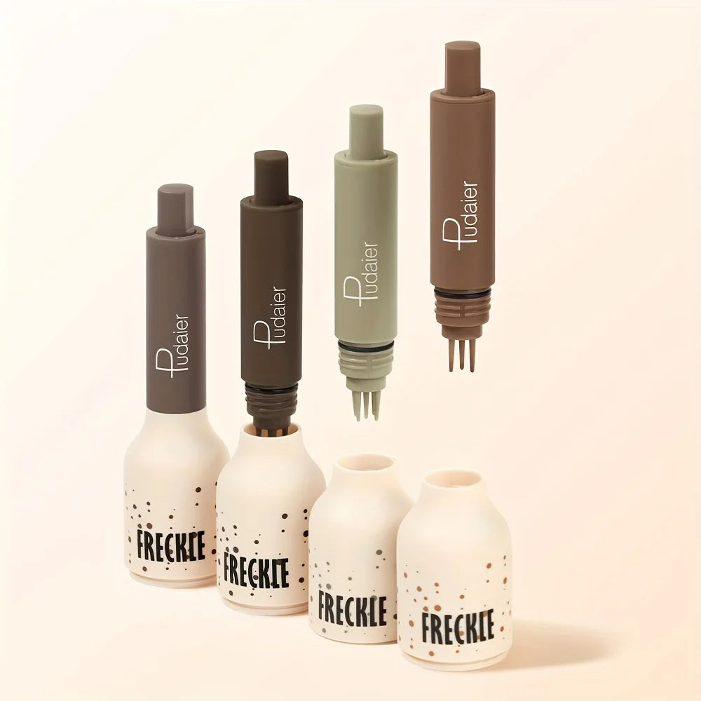 Stylo de maquillage tampon de taches de rousseur imperméable, taches de rousseur à points d'aspect naturel, longue durée, résistant à la sueur, adapté aux débutants