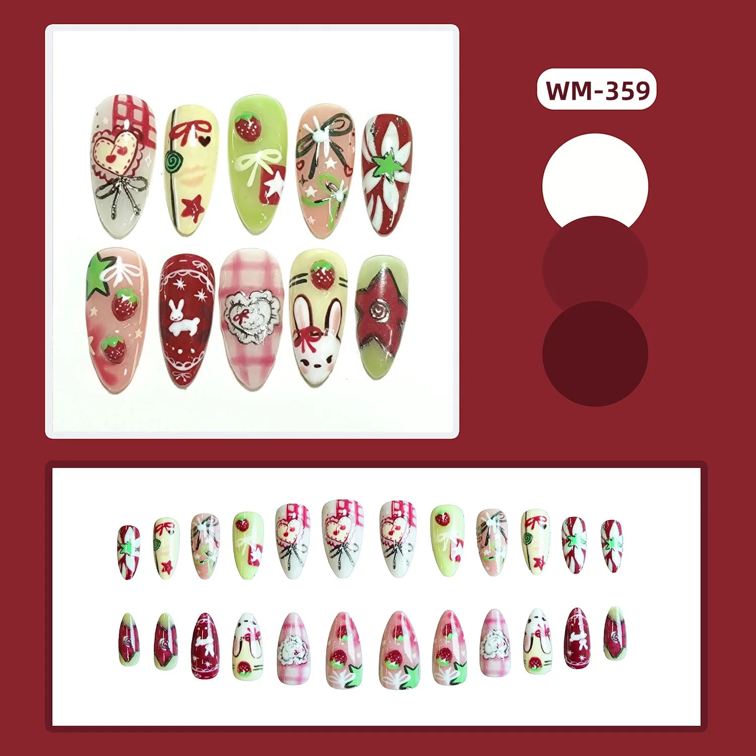 24 pièces de faux ongles à fleurs, style tendance, avec effet dégradé jaune et rose. Ongles portables à couverture complète, forme amande , à poser directement (Press-On Nails).