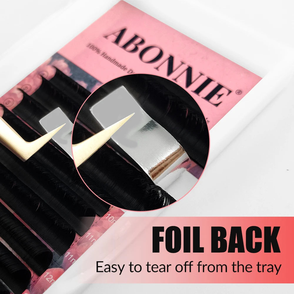 Extensions de cils Abonnie Cashmere Easy Fan Lashes, fans de cils méga volume toutes tailles, fournitures pour la beauté des yeux