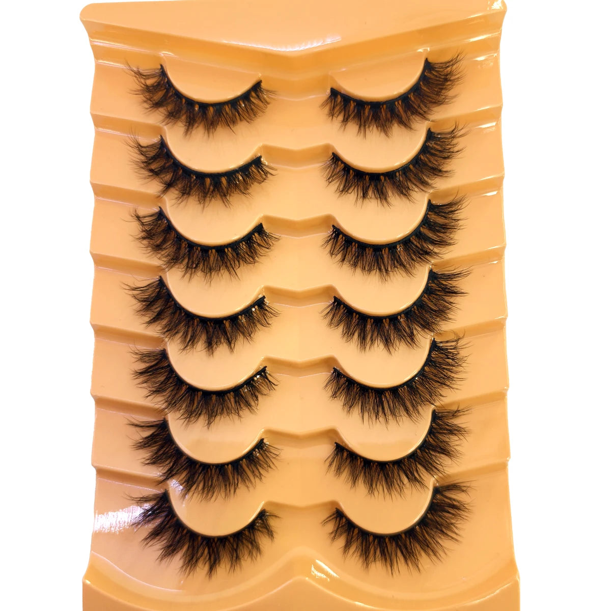 Nouveau 7 paires de faux cils épais, simulation 3D en fourrure de vison, faux cils dramatiques, vente en gros, fabrication de faux cils pleine ligne
