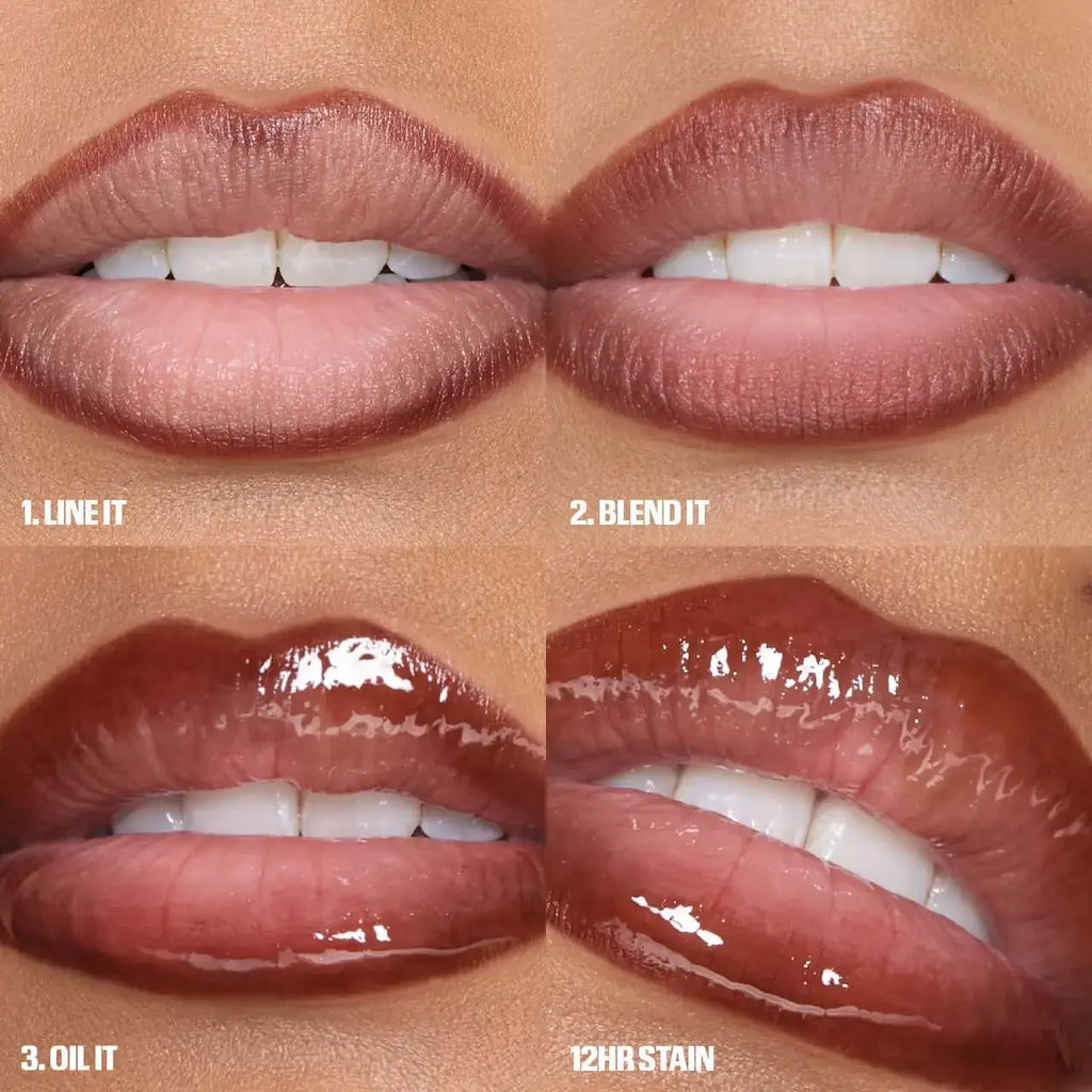 Crayon à lèvres HudaBeauty velours marron, couleur chair, mat, imperméable, tasse antiadhésive, rouge cerise, stylo de Contour des lèvres, maquillage pour femmes