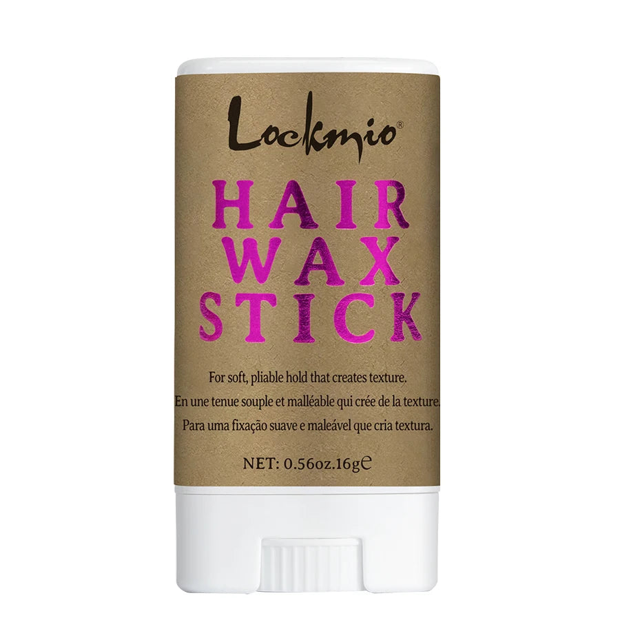 LOCKMIO femmes cheveux cire bâton pour perruques Anti-frisottis points contrôle style cire longue durée lisse cassé dos cheveux pommade crème
