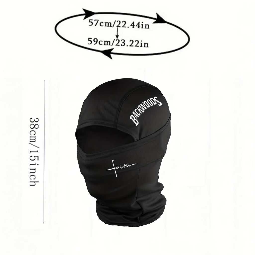 1 pièce/2 pièces/3 pièces en option-BackWOODS imprimé cagoule chapeau coupe-vent anti-poussière respirant-unisexe sports de plein air masque complet