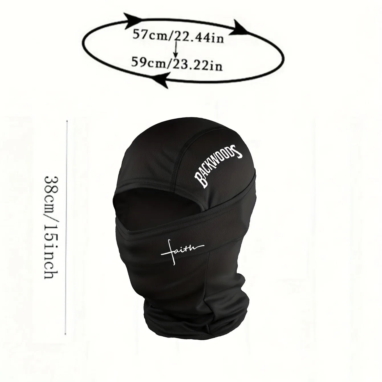 1 pièce/2 pièces/3 pièces en option-BackWOODS imprimé cagoule chapeau coupe-vent anti-poussière respirant-unisexe sports de plein air masque complet