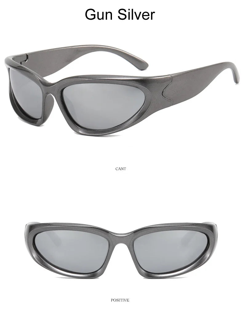 Lunettes de soleil carrées vintage pour femmes, lunettes de soleil de créateur de marque, nuances féminines, miroir rétro punk, petit cadre