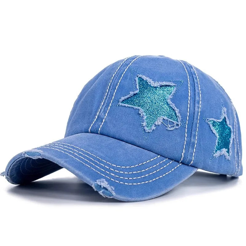 Casquette de baseball rétro pour femme au printemps et en été, une casquette en bec de canard rose à large bord