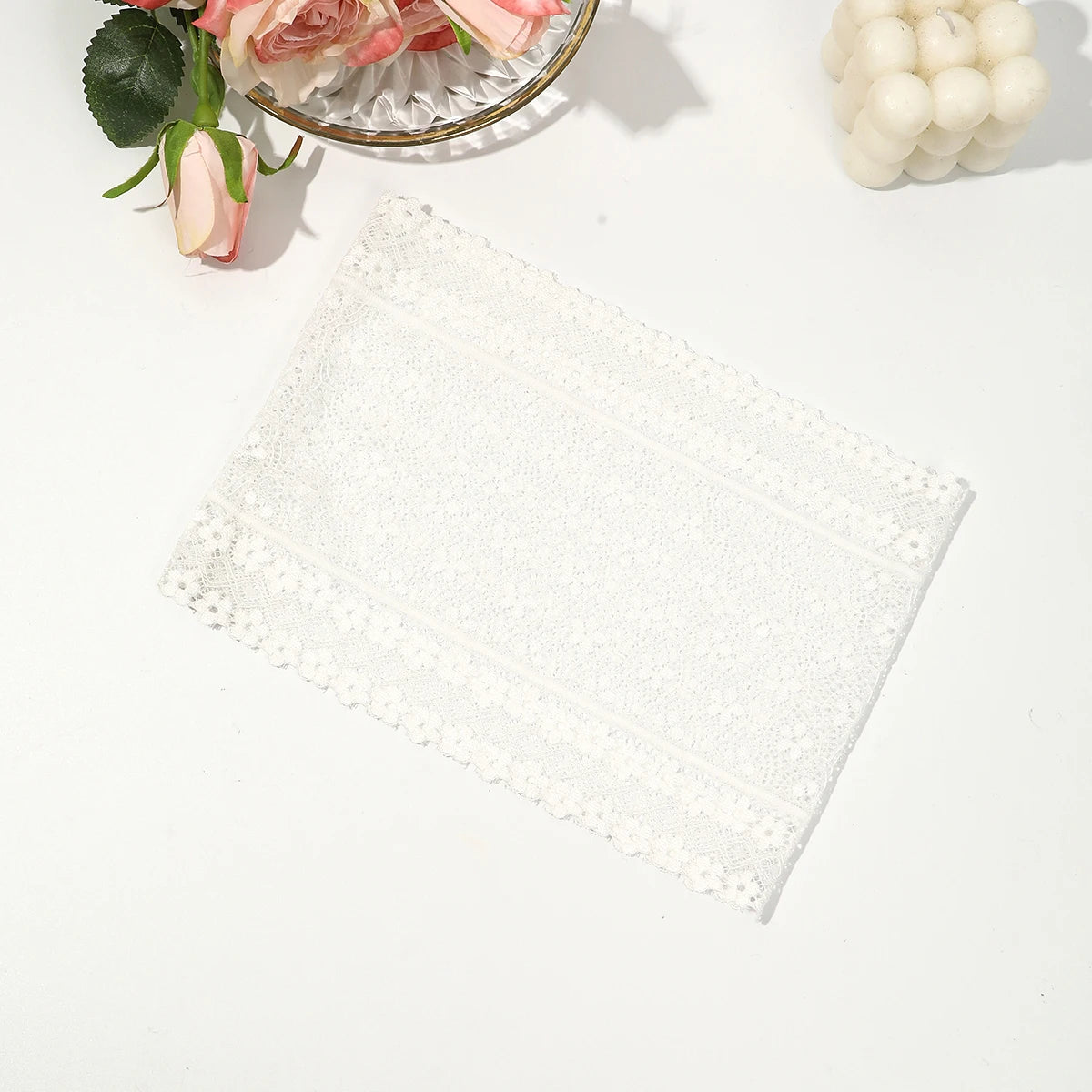 AWAYTR – bandeaux élastiques en dentelle de couleur unie, large nœud en tissu, accessoires pour cheveux pour femmes, couvre-chef de fête