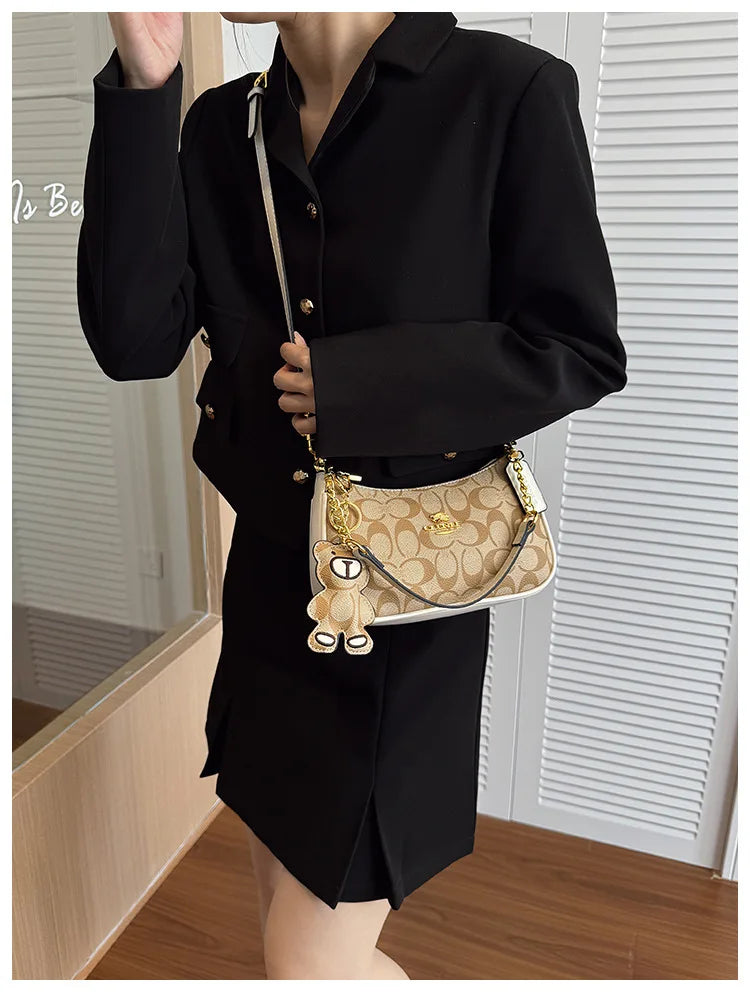 Sac à main de style haut de gamme pour femmes, nouveau modèle 2025, petit sac carré unique et à la mode, tendance, rétro, simple et élégant