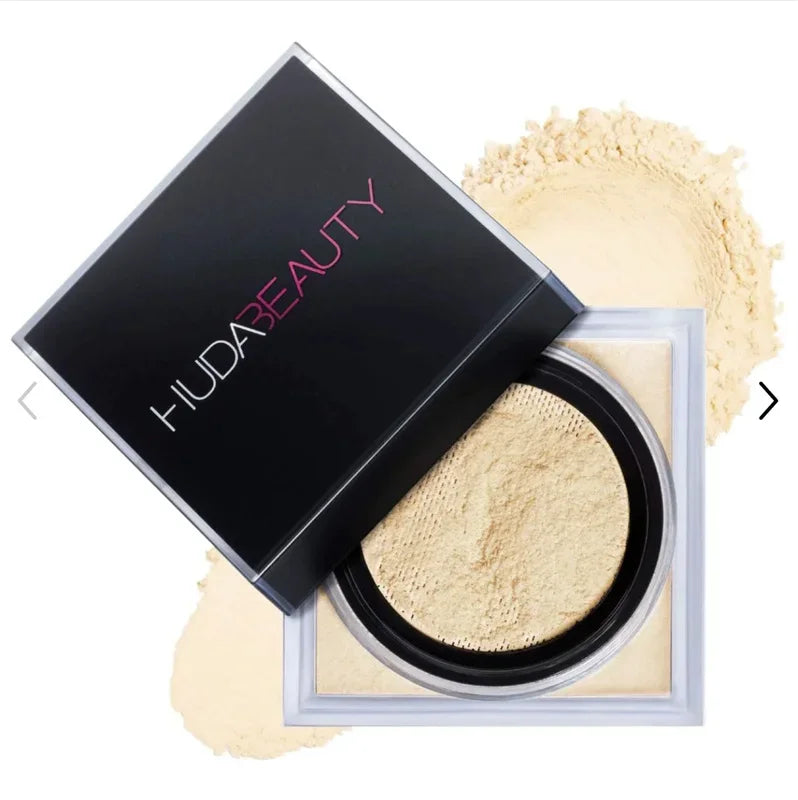 Poudre Libre Éclaircissante HudaBeauty et Correctrice 2 Couleurs Easy Bake – Duo Longue Tenue, Contrôle du Sébum, Maquillage Naturel et Imperméable pour le Visage