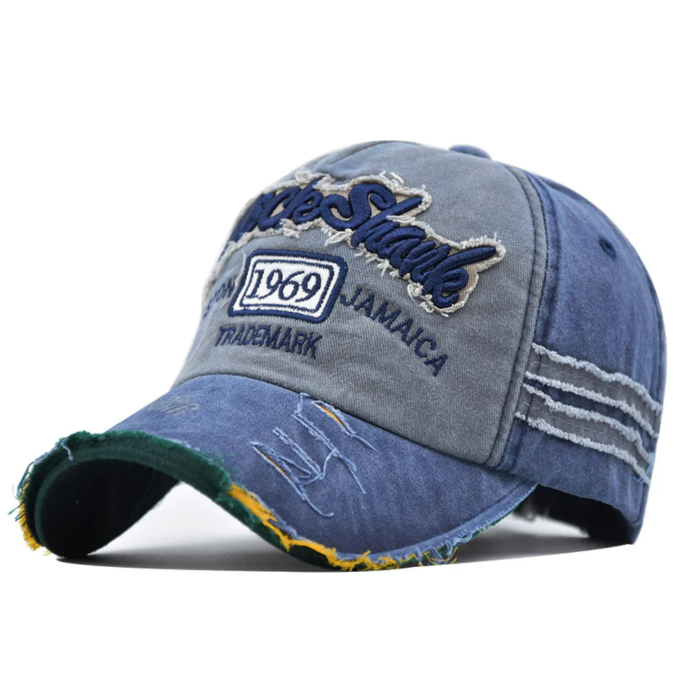 Coton lavé 1969 broderie casquettes de Baseball pour femmes hommes Sport visières Vintage casquette Snapback unisexe-adolescent Hip Hop chapeau os papa chapeau