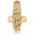Extension de Cheveux Queue de Cheval Ondulée pour Femme, 24 Pouces, Longue Ondulation, Proximité Wstring, réinitialisation en Queue de Cheval Rouge, Fausse Queue de Cheval, Postiche