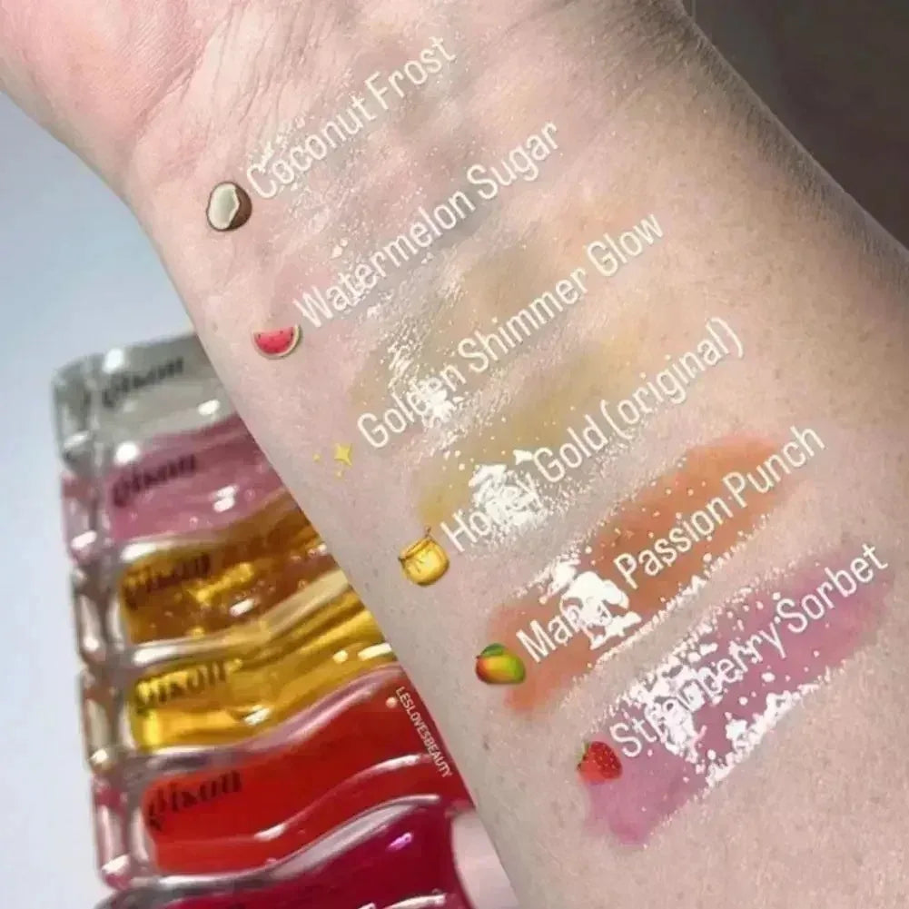 INS populaire Gisou miel pastèque longue durée hydratant baume à lèvres huile pour les lèvres repulpant exfoliant brillant huile soin