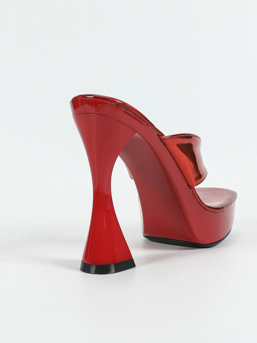 Sandales à bout carré pour femme – tongs d’été, chaussons estivaux, semelle épaisse 12 cm, mules à talons hauts avec séparateur d’orteil, chaussures noires d’extérieur pour femme