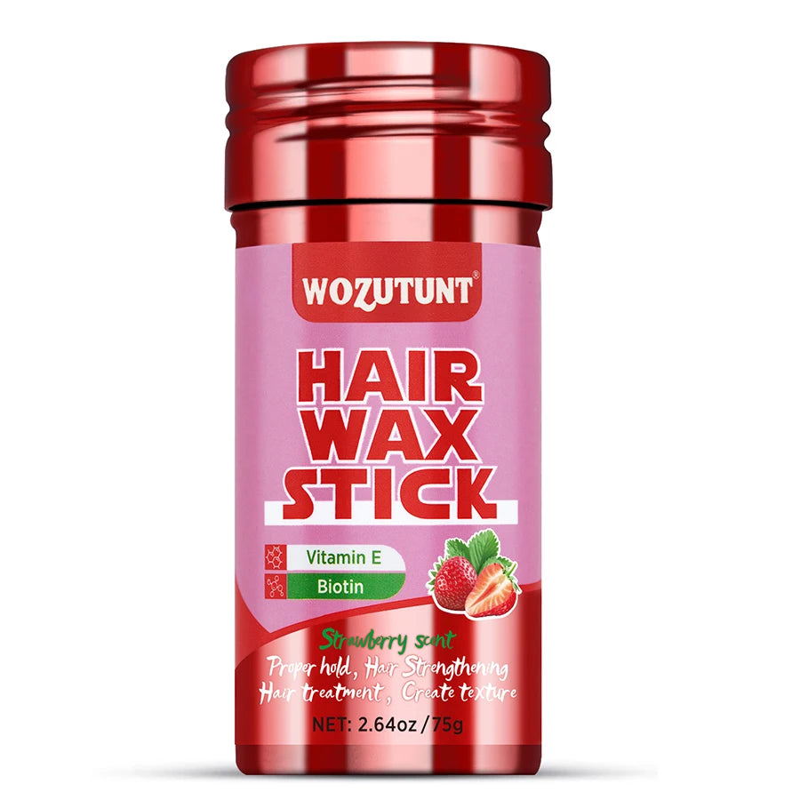 Stick de cire coiffante naturel non gras, idéal pour la finition des coiffures. Convient à tous les types de cheveux, aide à dompter les frisottis et les petits cheveux rebelles. Permet de créer de la texture et de fixer la coiffure grâce à sa formule sol