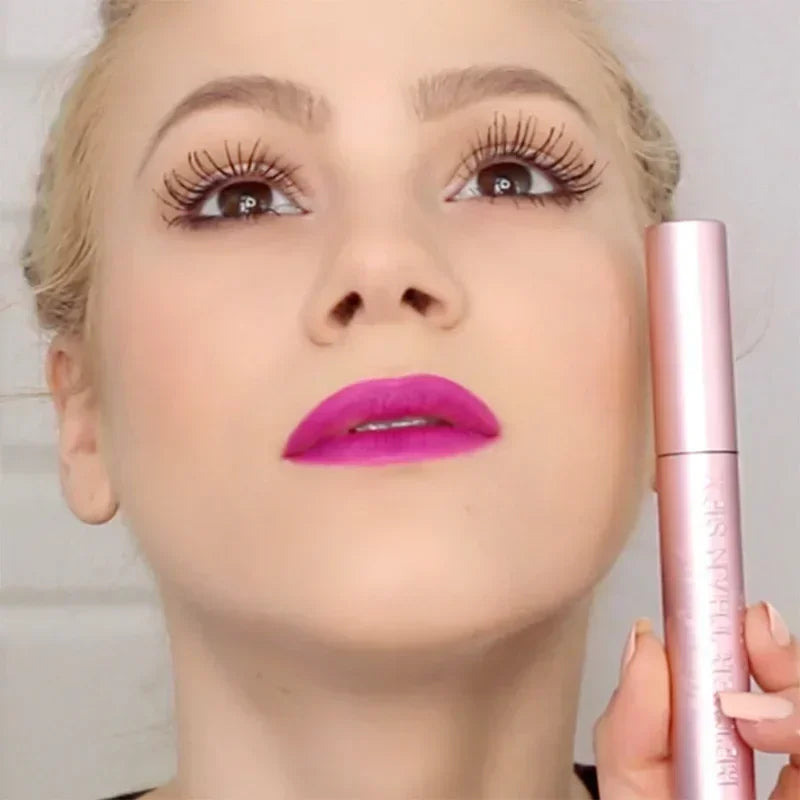 TooFaced BetterThanSex mascara imperméable à l'eau pour les grands yeux, maquillage lisse, nourrissant, résistant à la transpiration, touffu, long volume, rose, aluminium, 8ml