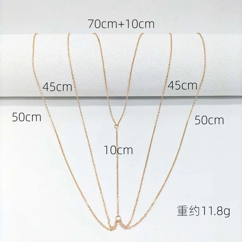 Chaîne de poitrine fine Double couche couleur or pour femmes, nouvelle chaîne Simple en métal brillant, chaîne de taille, Bikini, bijoux de corps, cadeaux
