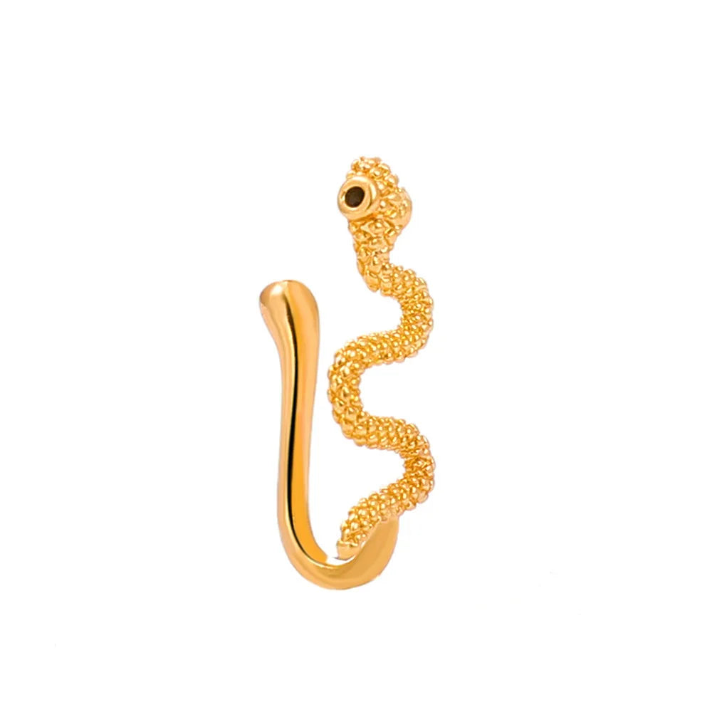 Anneau de nez papillon Egirl, faux piercing, manchette de nez moderne à clipser, ensemble de bijoux, accessoire papillon en cristal étincelant, esthétique