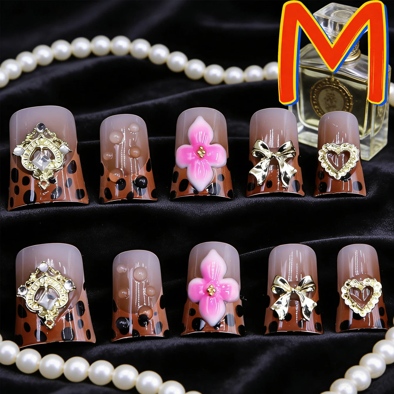 10 pièces diamant français pointu ongles courts carrés ongles nus faux ongles avec paillettes dorées diamant ongles imprimé léopard faux ongles