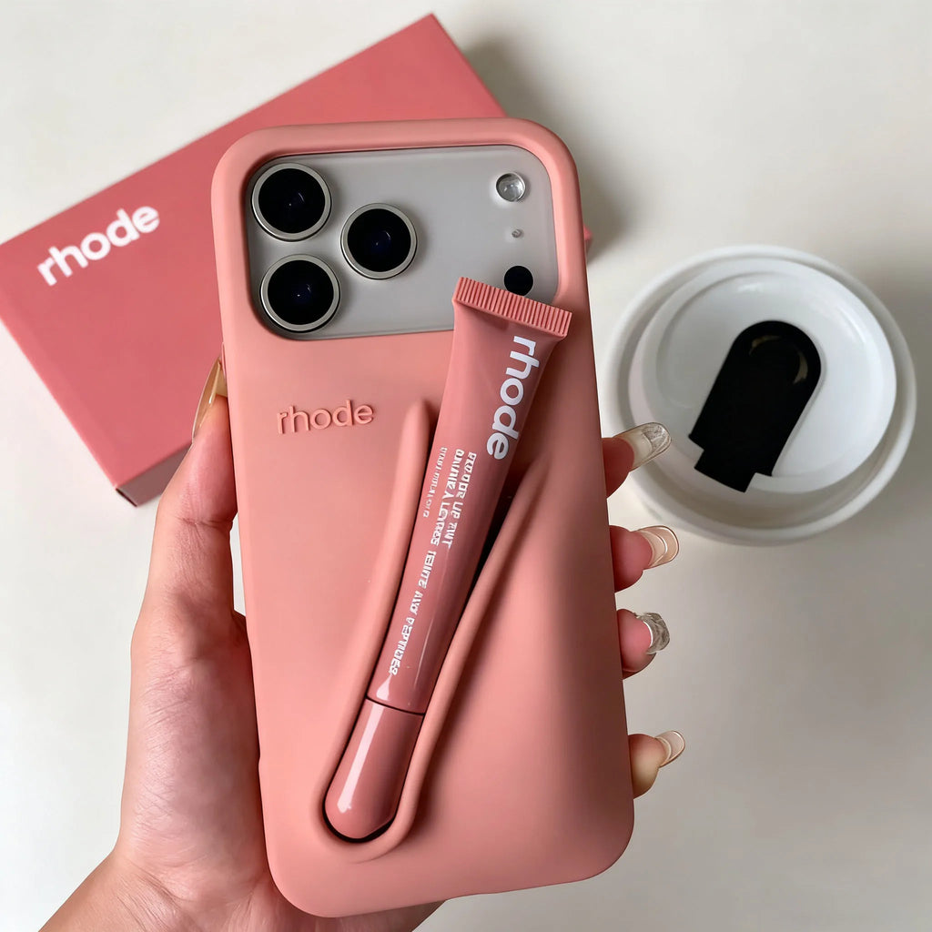 Coque Souple en Silicone de Marque pour iPhone 17 16 15 14 13 12 11 Pro Max Plus Air, Étui Portable pour Téléphone (sans Rouge à Lèvres ni Boîte)