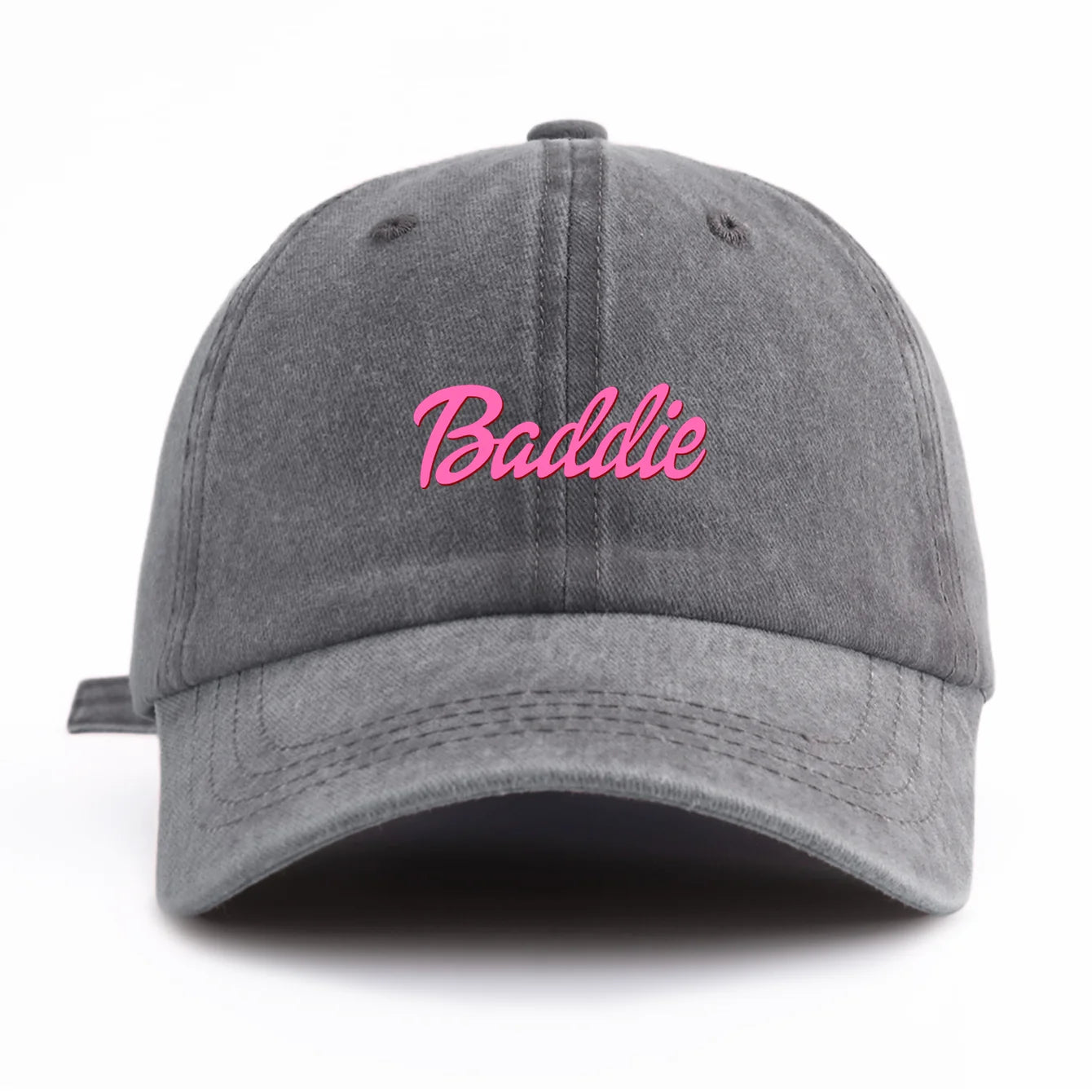 Casquette de Baseball délavée imprimée Baddie pour adultes, Style rétro minimaliste, décontracté, parfait comme cadeau, 1 pièce