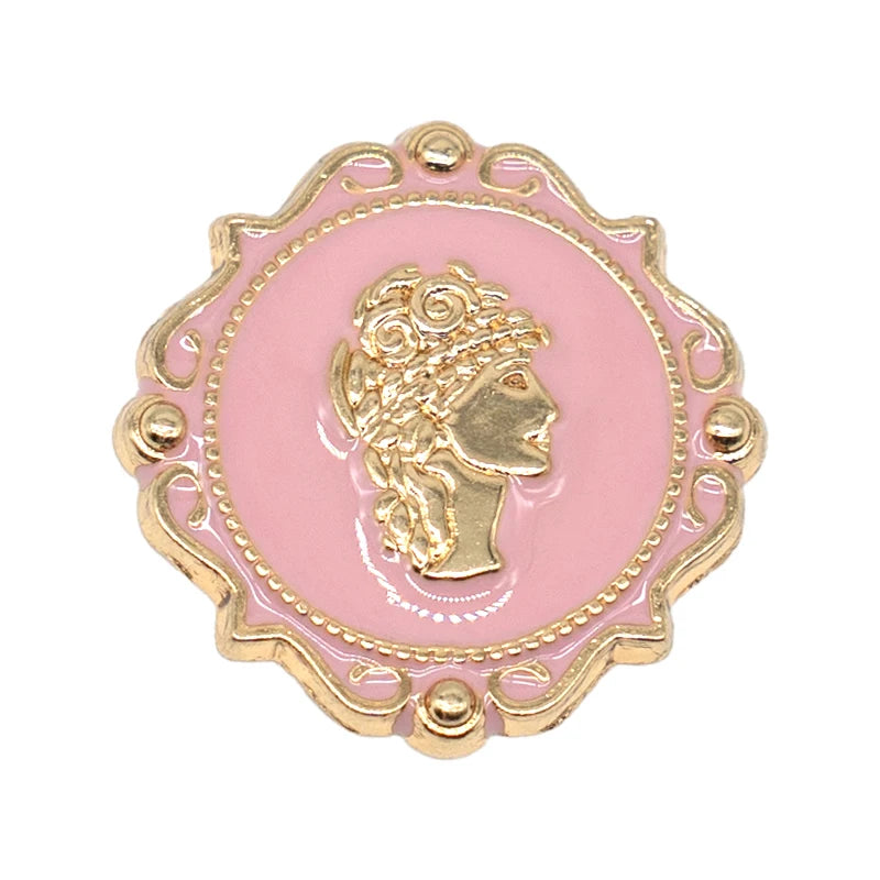 1 pièce de breloque de chaussure en métal – Décoration de luxe pour chaussures, design rose avec motifs d’oiseau, ours ou renard. Pin décoratif élégant pour femmes et filles.