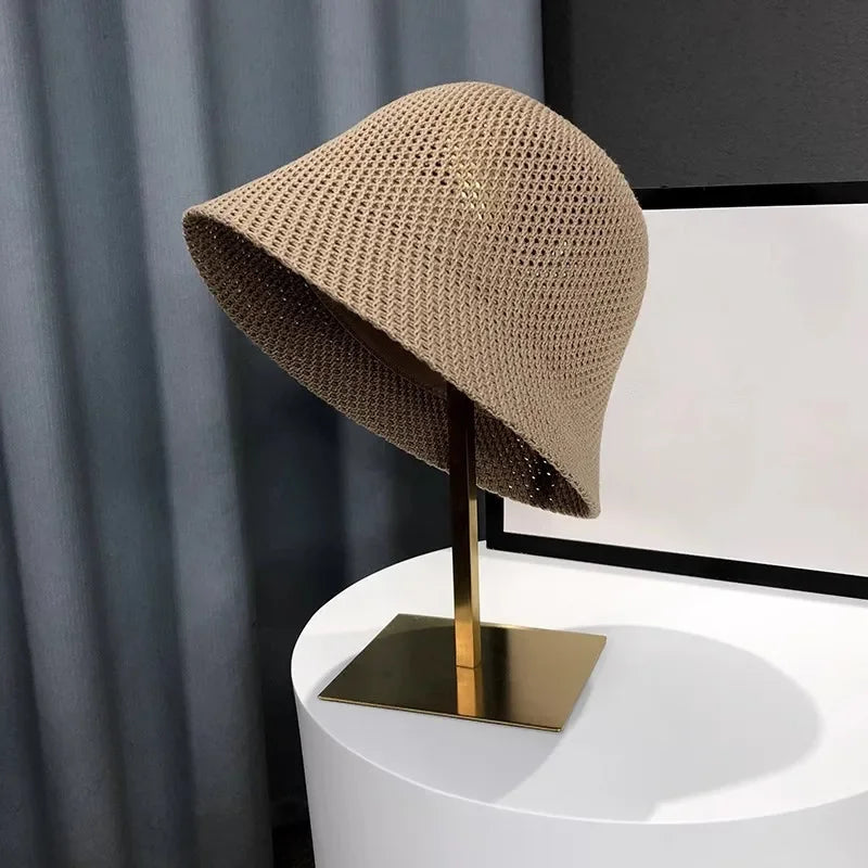 Chapeau de soleil respirant pour femme, casquette ander, mince, creux, extérieur, plage, été, E27