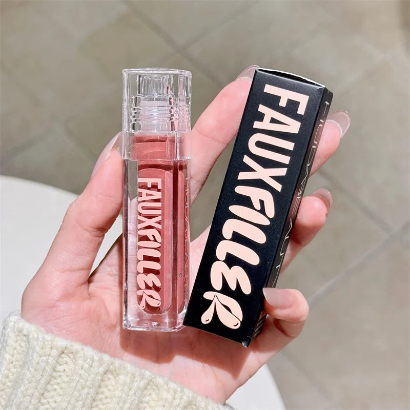 Huda Beauty remplissage brillant Non collant brillant à lèvres hydratant cristal clair huile pour les lèvres repulpant hydratant teinté rouge à lèvres maquillage