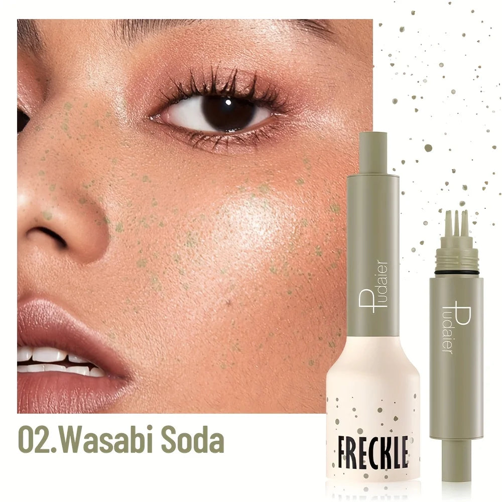 Stylo de maquillage tampon de taches de rousseur imperméable, taches de rousseur à points d'aspect naturel, longue durée, résistant à la sueur, adapté aux débutants