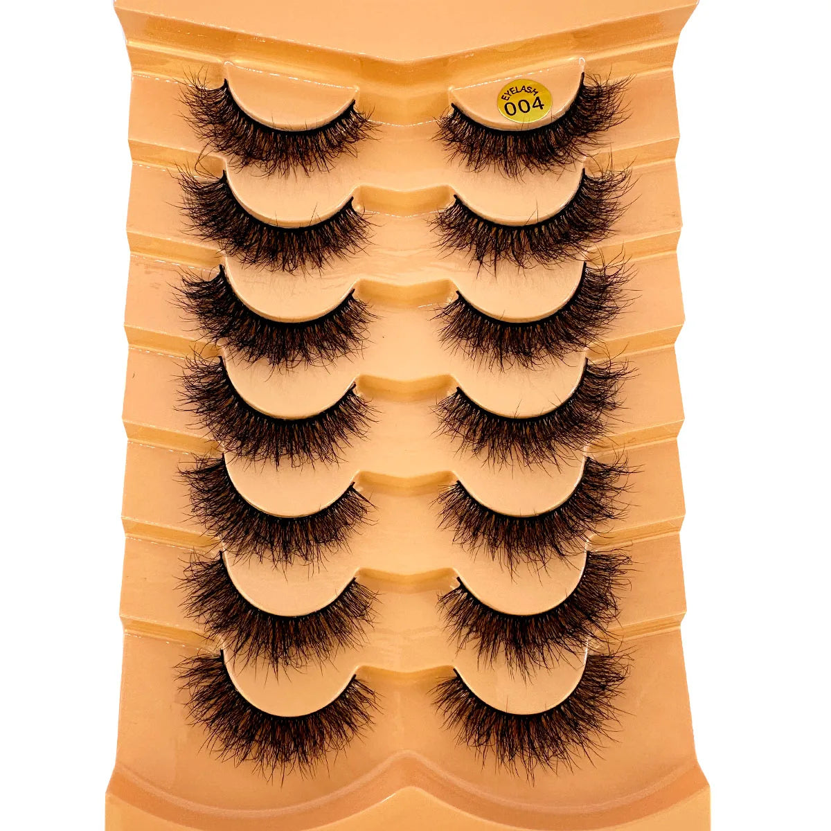 Nouveau lot de 7 paires de faux cils épais effet vison 3D.
Faux cils courts et spectaculaires au rendu réaliste, parfaits pour un regard intense et glamour.