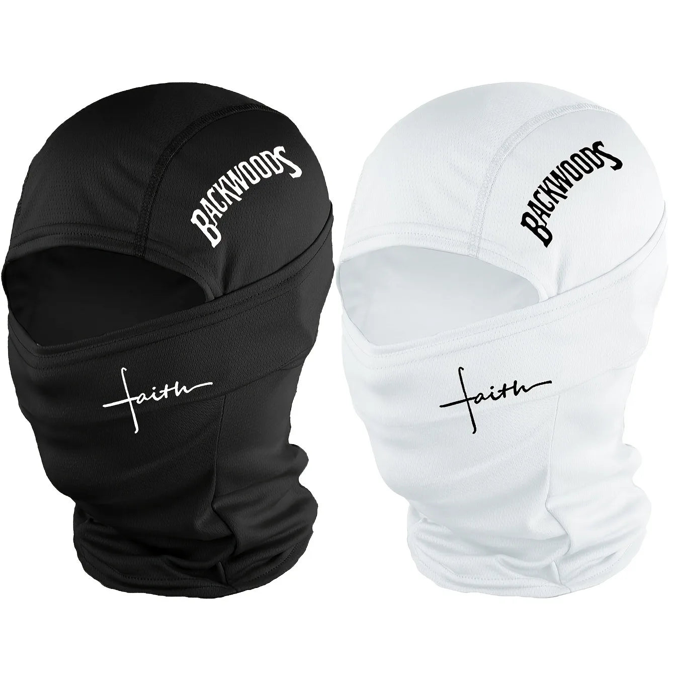 1 pièce/2 pièces/3 pièces en option-BackWOODS imprimé cagoule chapeau coupe-vent anti-poussière respirant-unisexe sports de plein air masque complet