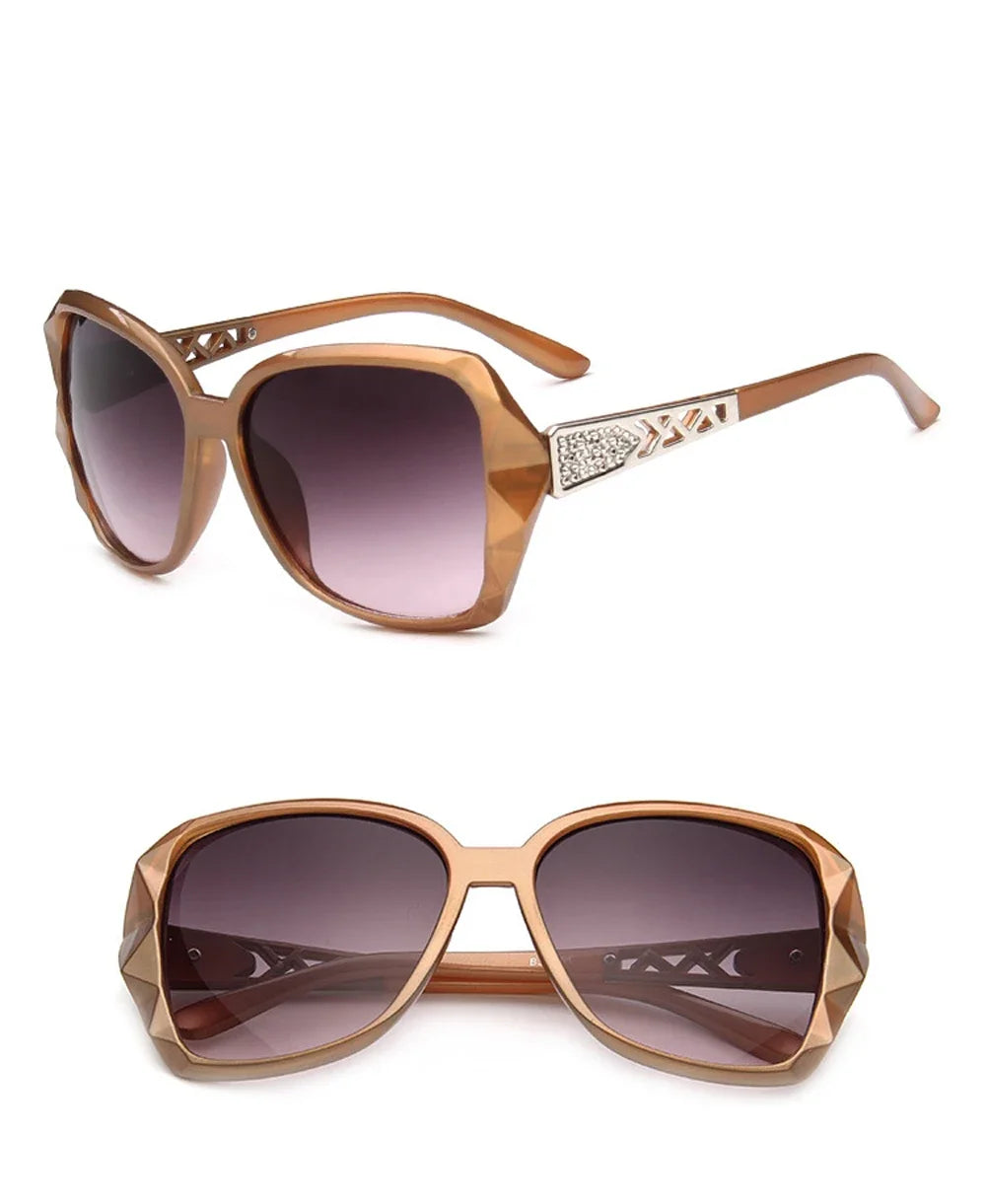 Mode grandes lunettes de soleil violettes femmes marque de luxe lunettes de soleil carrées femme miroir nuances dames