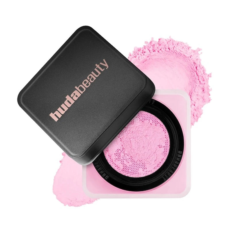 Poudre Libre Éclaircissante HudaBeauty et Correctrice 2 Couleurs Easy Bake – Duo Longue Tenue, Contrôle du Sébum, Maquillage Naturel et Imperméable pour le Visage