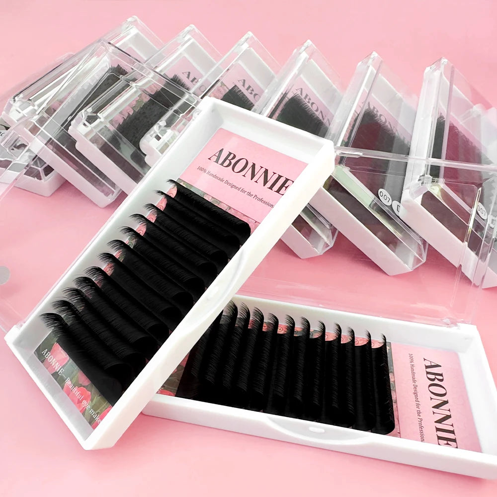 Extensions de cils Abonnie Cashmere Easy Fan Lashes, fans de cils méga volume toutes tailles, fournitures pour la beauté des yeux