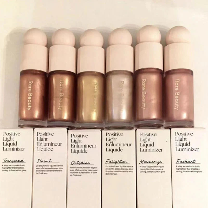 Rare Beauty Enlumineur Liquide Scintillant Longue Tenue Imperméable Éclat Naturel Visage Corps Cosmétique Mélangeable pour Quotidien et Soirées