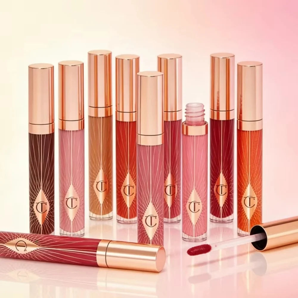 Charlotte Tilbury CT Masque réparateur hydratant pour les lèvres, baume éclaircissant et exfoliant pour les lèvres, rouge à lèvres solide effet gelée, gloss à lèvres