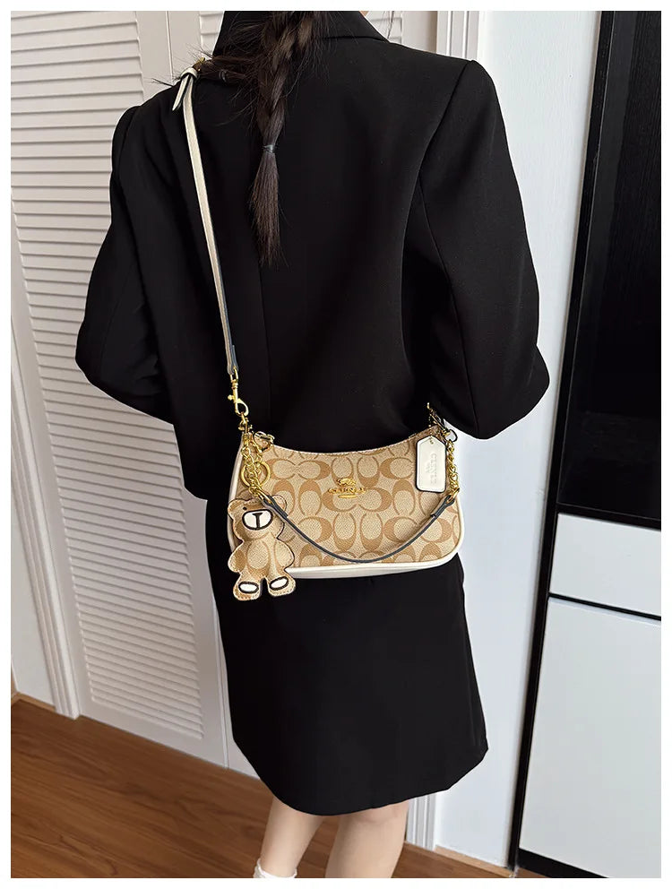 Sac à main de style haut de gamme pour femmes, nouveau modèle 2025, petit sac carré unique et à la mode, tendance, rétro, simple et élégant