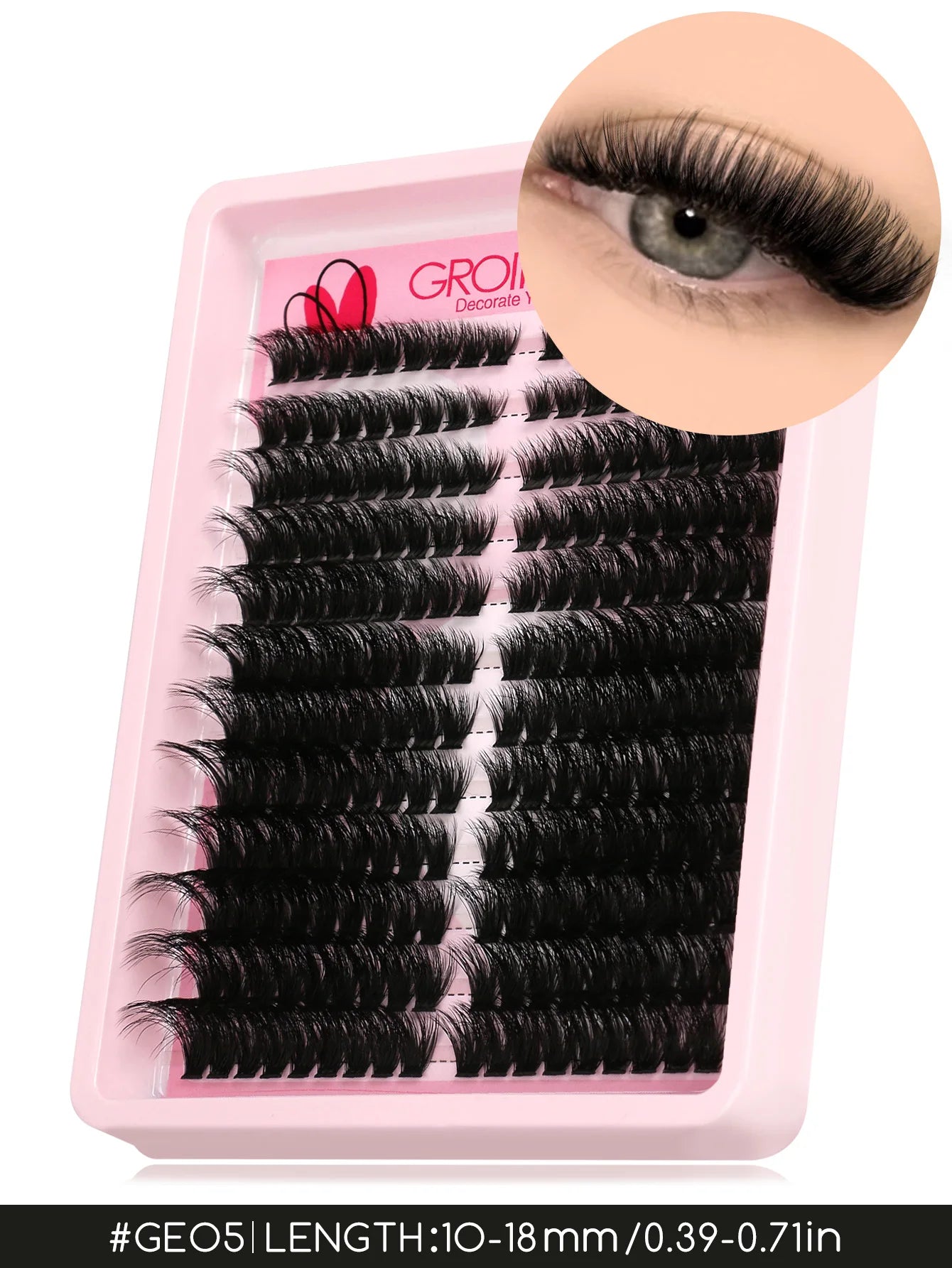 Cils en grappes effet œil de chat

Extensions de cils individuelles légères et aériennes, effet volume et fourni. Cils en grappes duveteux pour un regard intense et élégant. Idéals pour une pose DIY (à faire soi-même) et pour un maquillage des yeux nature
