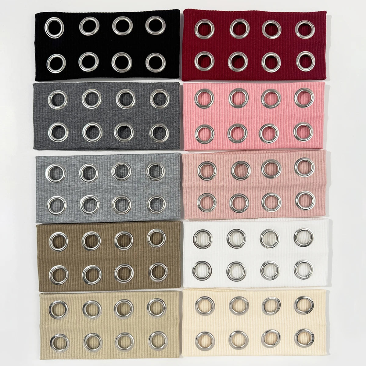 Bandeau large en métal style hip-hop punk avec motif ajouré, bande élastique rétro, unisexe, style doux et cool pour hommes et femmes.