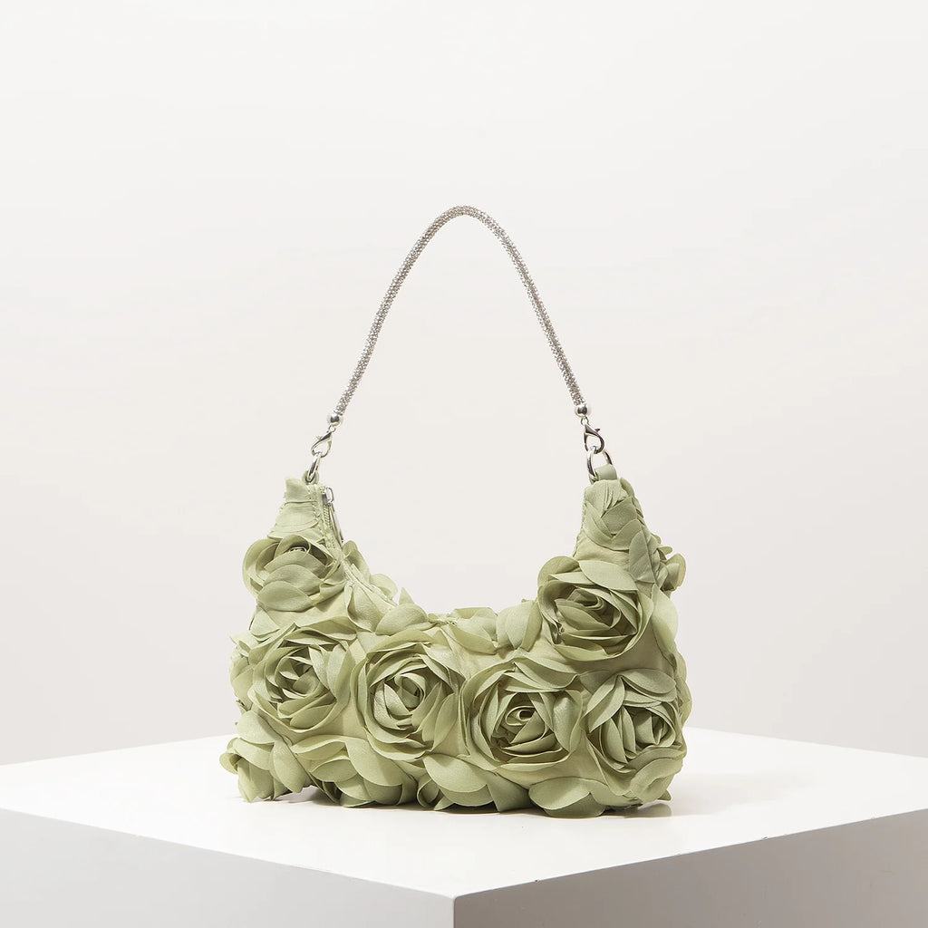 Sac à bandoulière à motif floral, idéal pour les femmes élégantes. Parfait pour les soirées de gala, les fêtes, les bals de fin d’année, les mariages et autres occasions spéciales.