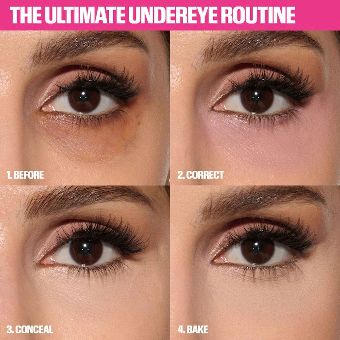 Poudre Libre Éclaircissante HudaBeauty et Correctrice 2 Couleurs Easy Bake – Duo Longue Tenue, Contrôle du Sébum, Maquillage Naturel et Imperméable pour le Visage