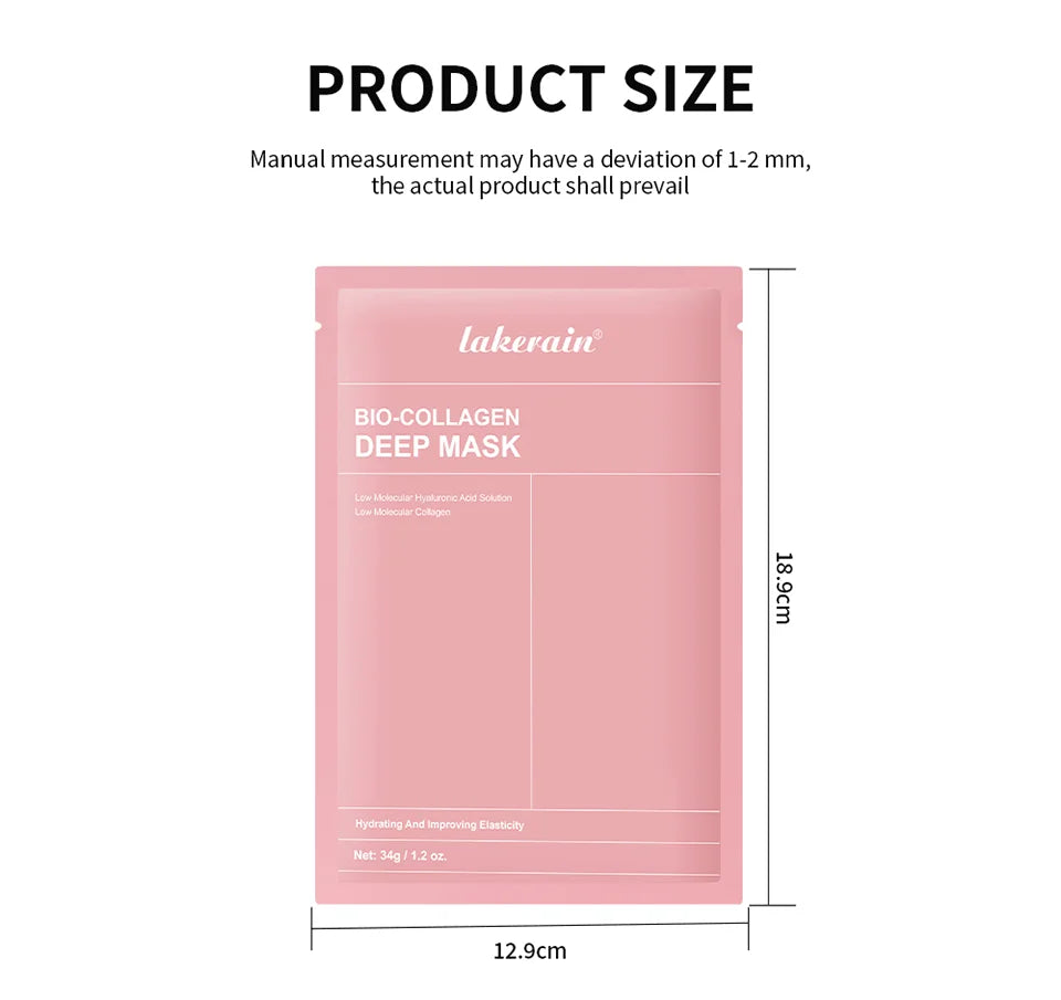Bio-colagène véritable masque profond supplément collagène hydratant nuit masque hydrogel amélioration de l'élasticité minimisant les pores raffermissant