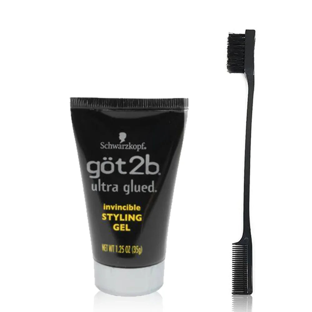 Got2b Glued Spiking Glue Gel Coiffant Invisible Résistant à l'Eau Fixation Forte pour Adhésifs de Perruques Gel de Contrôle des Frisottis pour une Tenue Extrême